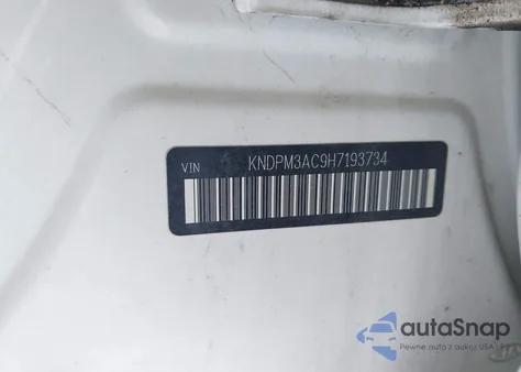 2017 Kia Sportage Lx z USA, uszkodzony, nr VIN KNDPM3AC9H7193734